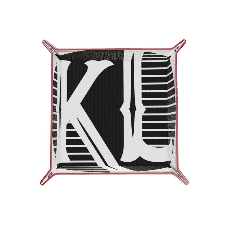 KL Leather Trinket  Tray